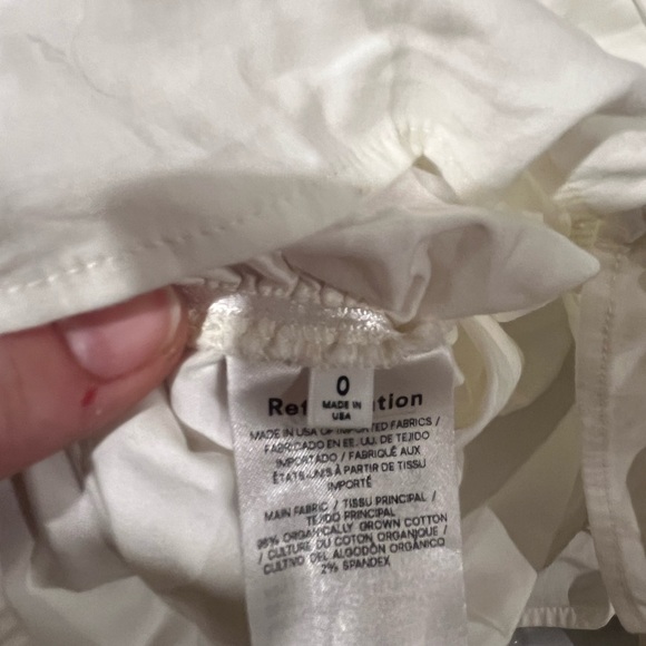 Reformation Cream Ruched Blouse - Picture 3 of 5